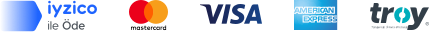 iyzico ile Öde — Mastercard, Visa, American Express, Troy